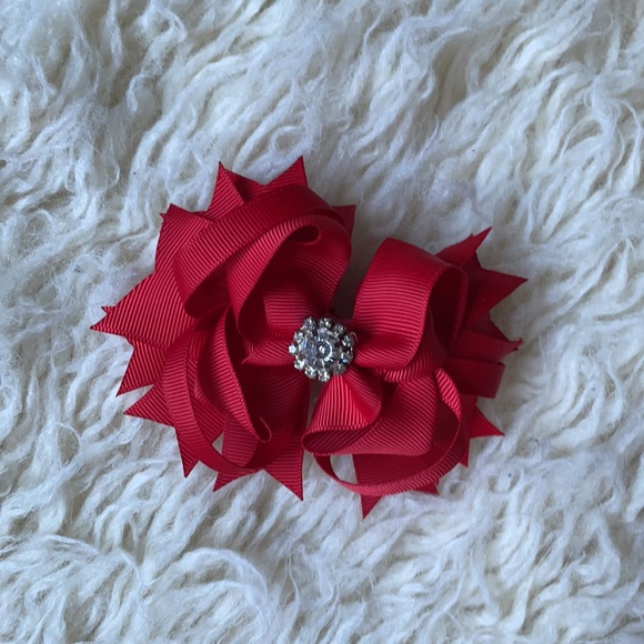 Navy Dress Keyhole Back Free Bow Sz 6X - Picture 11 of 11